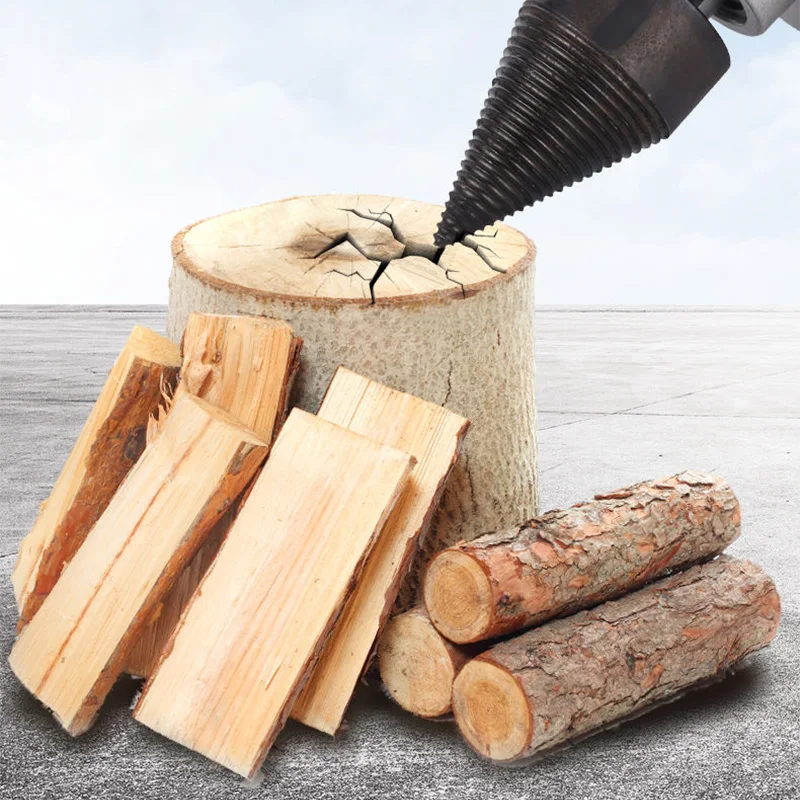 Log Splitter Electric - Electric Log Splitter Frame‑Type Cone‑Drill Wood‑Splitting