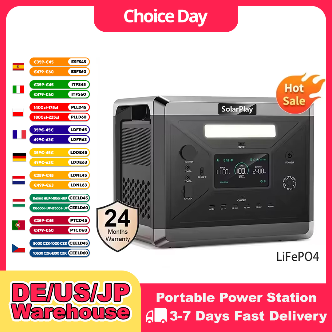 Outdoor Powerwall - SOLARPLAY Portable Power Station Q2501 For