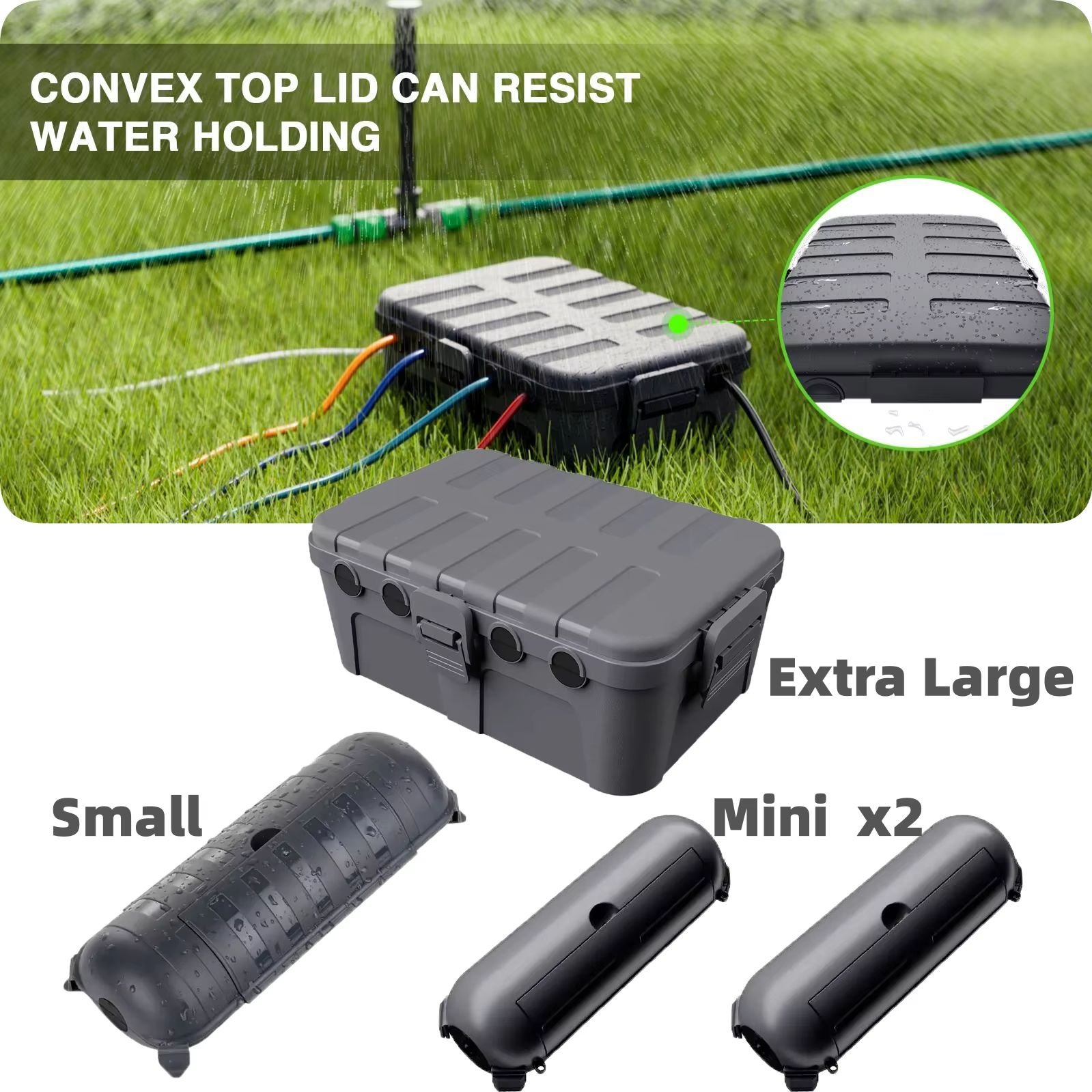 Outdoor Power Distribution Box - Large Weatherproof Outdoor Electrical Box Cable