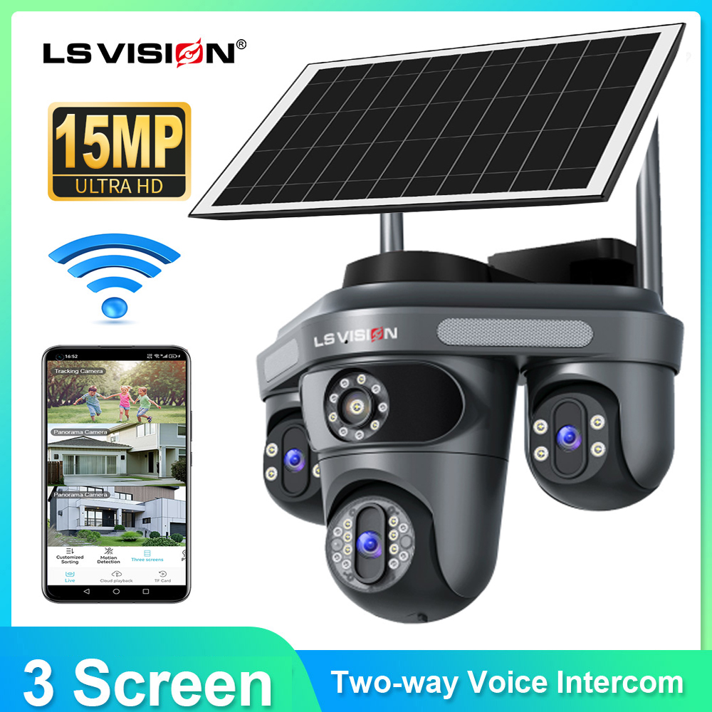 Outdoor Power Monitor - LS VISION Multiple Lens 3 Screen