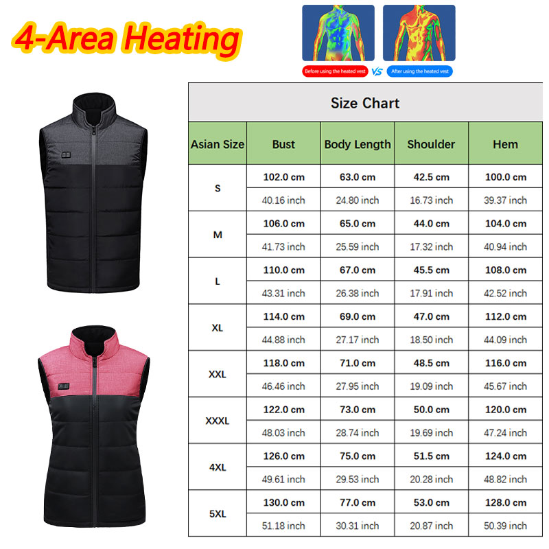 Winter 4 Area Heated Unisex Th - Outdoor Powerbank 评论和价格