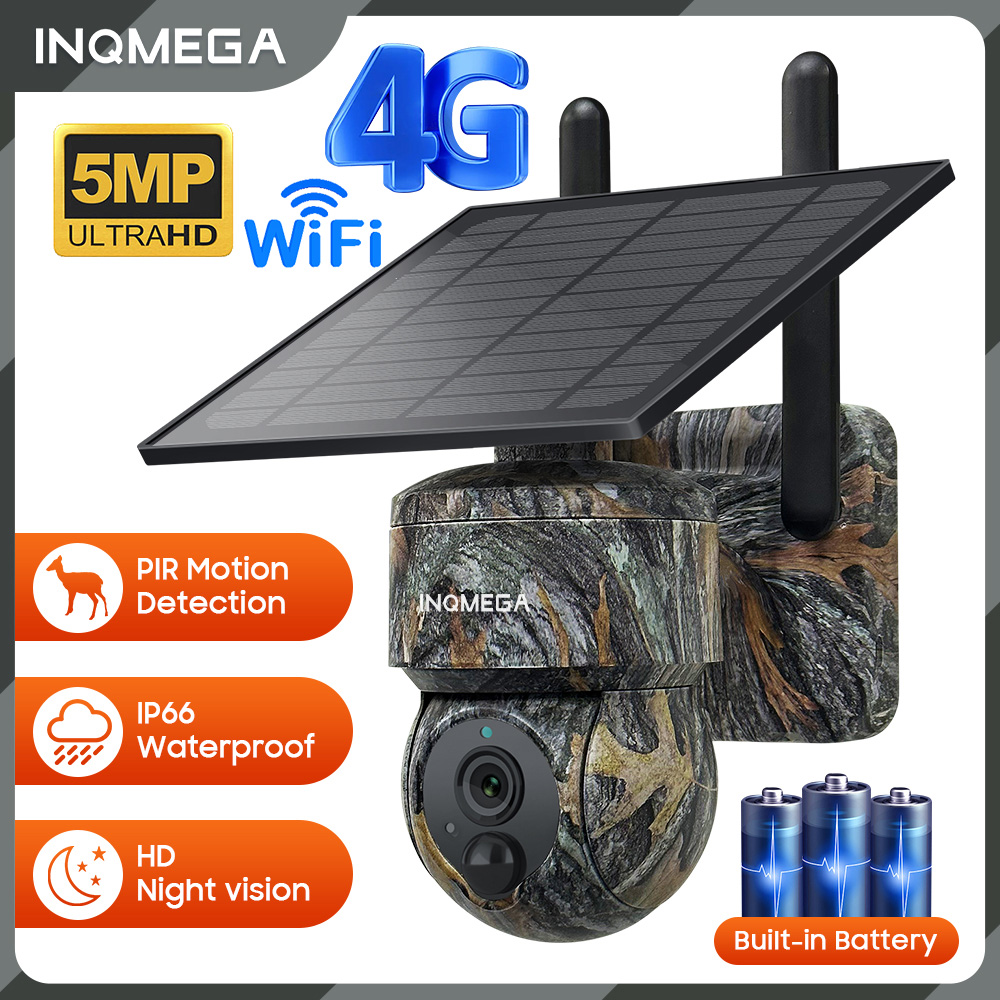 INQMEGA 5MP 4G / WIFI Solar Wi - Outdoor Power Monitor 评论和价格