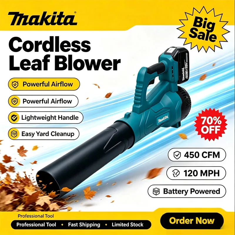 Makita 38000RPM Cordless Leaf  - Leaf Blower Cordless 评论和价格