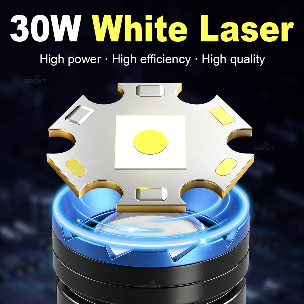 White Laser Camping Flashlight - Outdoor Powerbank 评论和价格