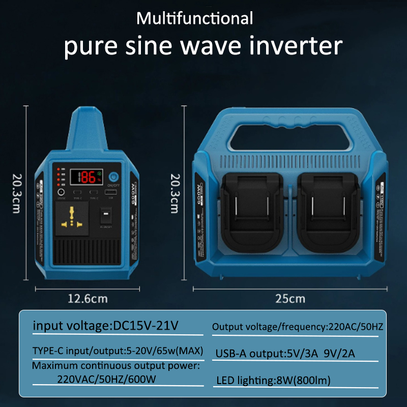 600W Lithium Battery Inverter  - Outdoor Power Adapter Usb 评论和价格