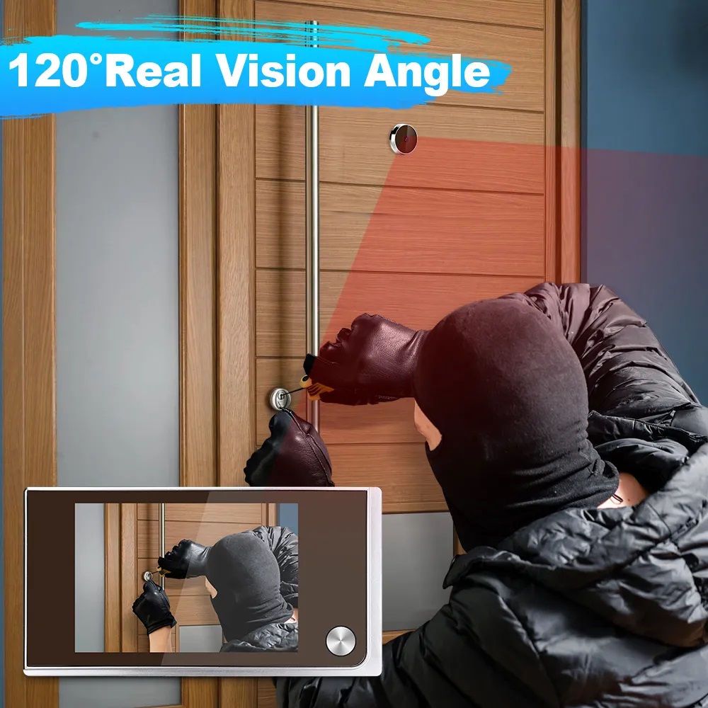 3.5 inch Camera Peephole Doorb - Outdoor Power Monitor 评论和价格