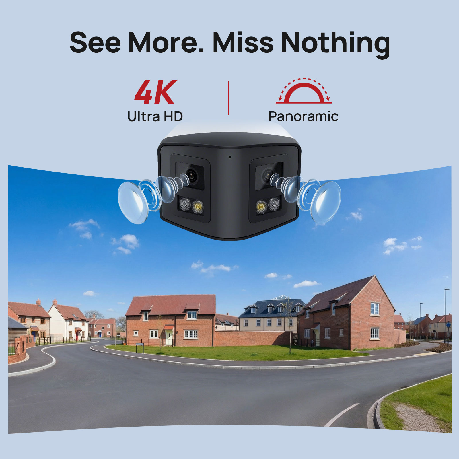 VIKYLIN 170° 4K 8mp Dual 2.8mm - Outdoor Power G Motion 评论和价格
