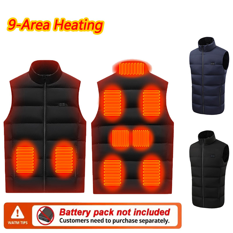 9 Area Heating Vest Men Women  - Outdoor Powerbank 评论和价格