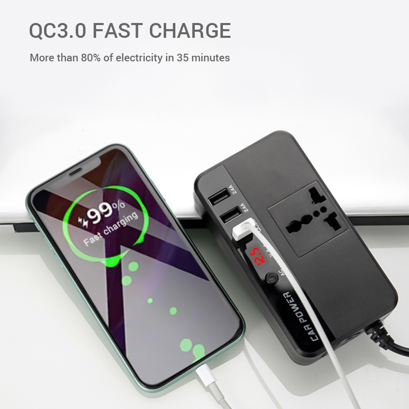 200W Portable Car Inverter Car - Outdoor Power Adapter Usb 评论和价格
