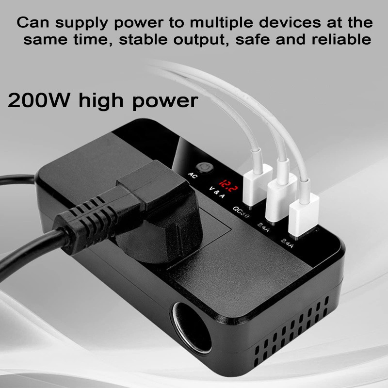 200W Portable Car Inverter Car - Outdoor Power Adapter Usb 评论和价格