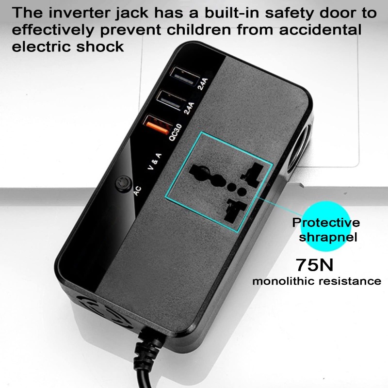 200W Portable Car Inverter Car - Outdoor Power Adapter Usb 评论和价格