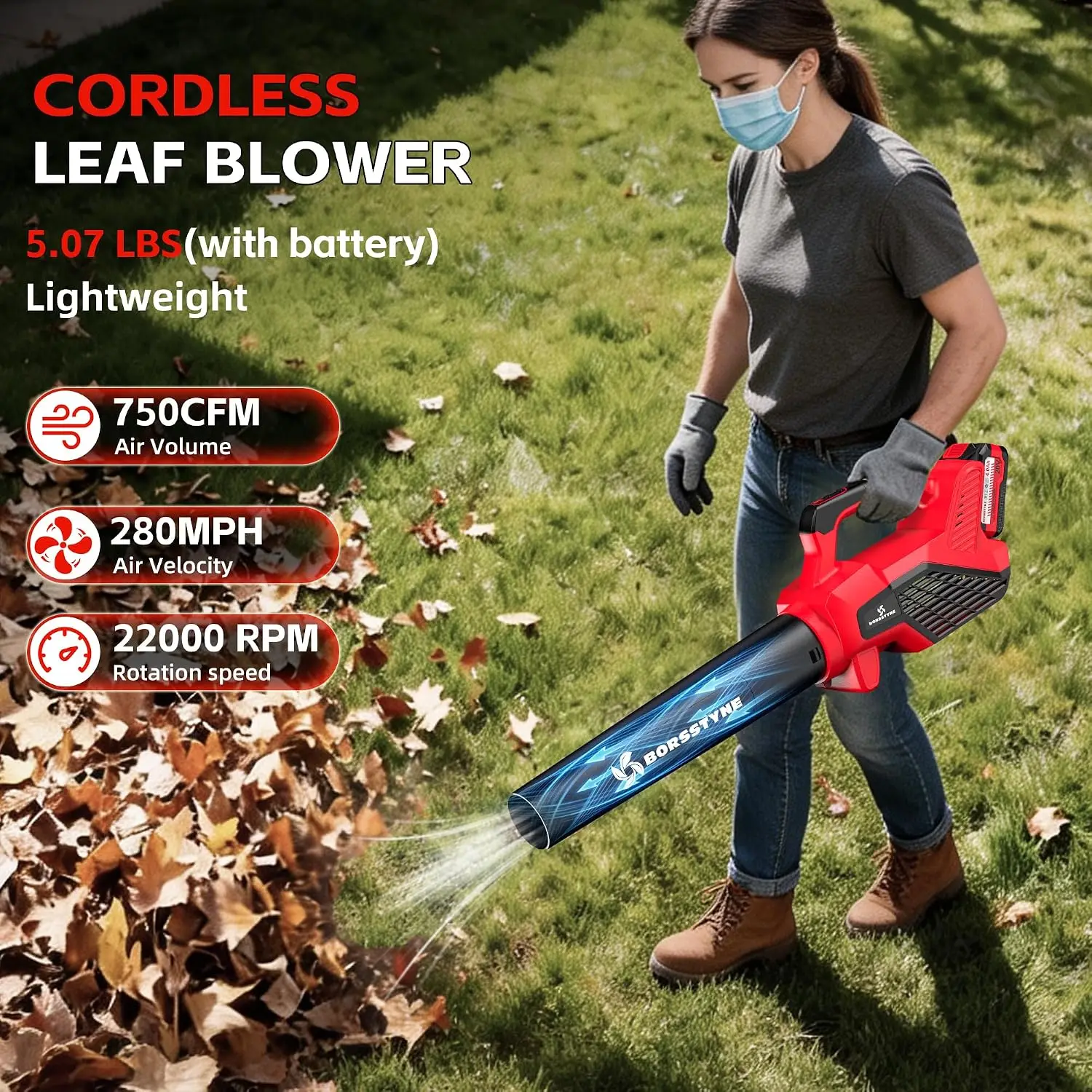 750CFM Leaf Blower Cordless wi - Leaf Blower Cordless 评论和价格