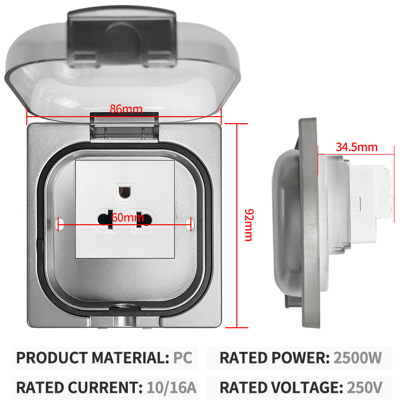 IP65 Waterproof Outdoor Socket - Outdoor Power Distribution Box 评论和价格
